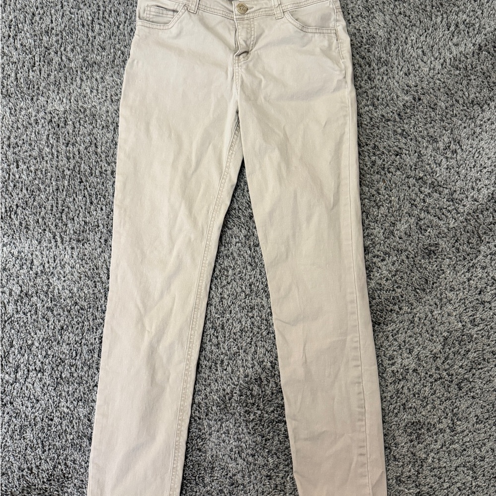 Girls Cream Jeans
